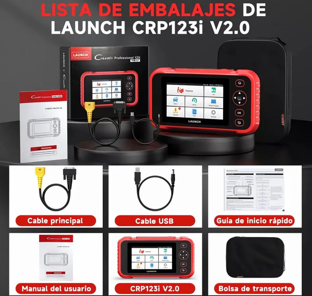 Scanner Automotriz OBD2 LAUNCH CRP123i V2.0 – Diagnóstico Profesional