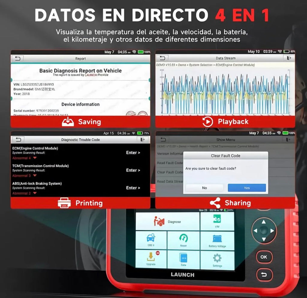 Scanner Automotriz OBD2 LAUNCH CRP123i V2.0 – Diagnóstico Profesional