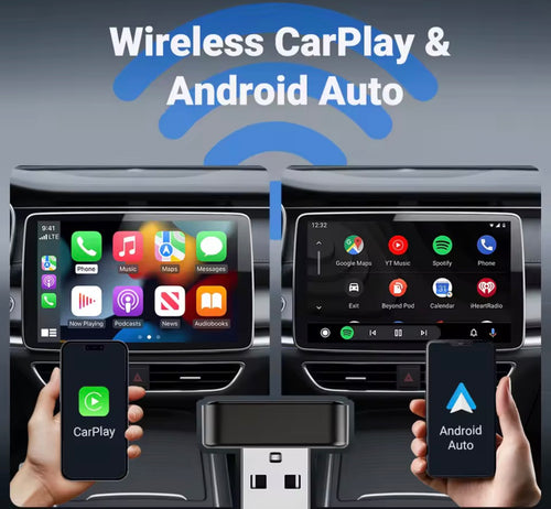 Adaptador Inalámbrico CarPlay y Android Auto 5G Wi-Fi Bluetooth 5.4