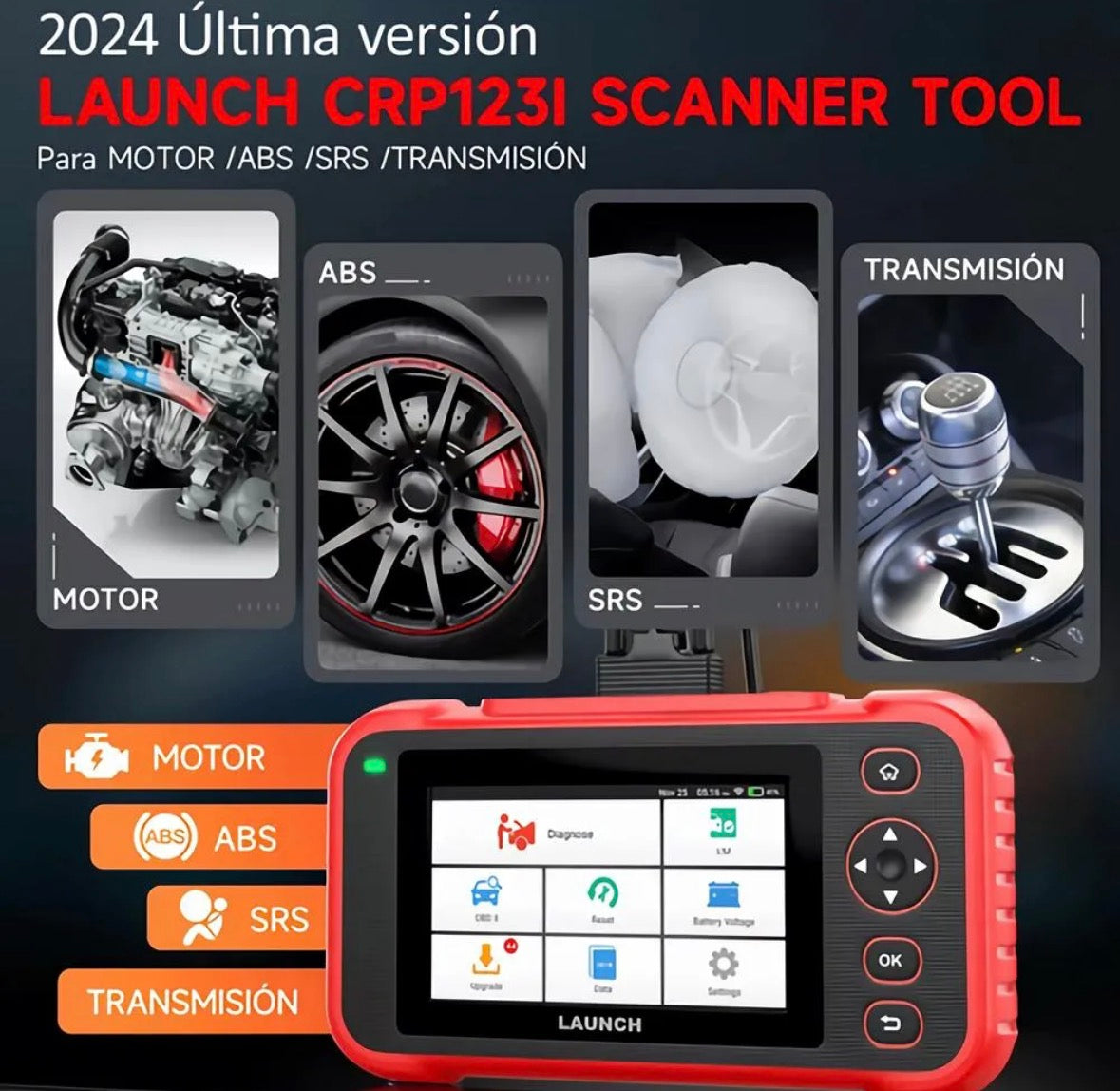 Scanner Automotriz OBD2 LAUNCH CRP123i V2.0 – Diagnóstico Profesional