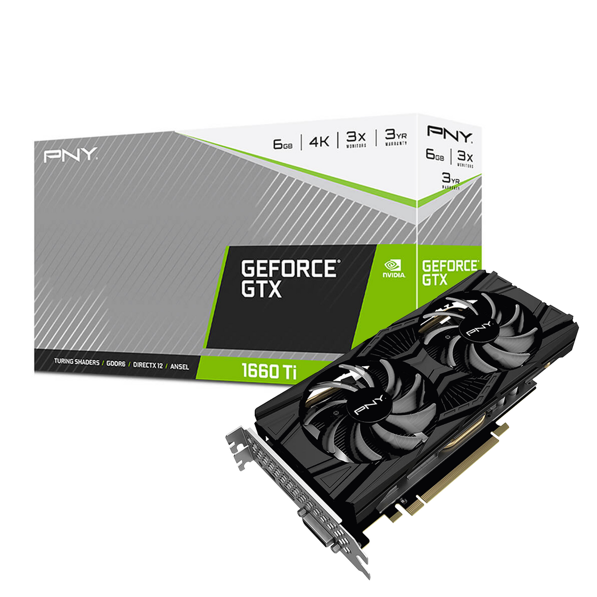 PNY GeForce GTX 1660 Ti 6GB GDDR6 Dual Fan
